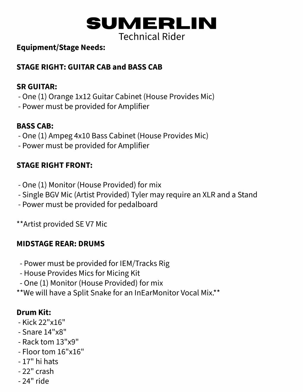 Sumerlin technical rider — page 2